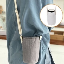 [오너클랜] 보온보냉 텀블러 보틀 에코백 파우치 가방 DD-10676, 색상:그레이