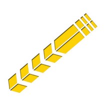 오토바이 프레임 전면 포크 방수 반사 반사 데칼 테이프 자전거 MTB 스티커, 황금, 1개