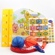 타요 접이식 벽걸이 농구대 / 실내농구대 유아농구대, 04_드림_뽀로로 키높이농구대