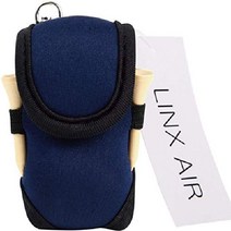 (LINX AIR) 골프 파우치 볼 케이스 (스타 패턴/블랙), 로고 없음/네이 비 (심플 패키지)