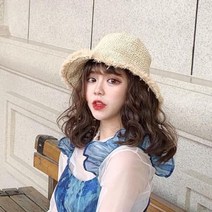 밀짚모자 여름 밀짚 플로피햇 선캡 벙거지 왕골모자 라탄 밀집