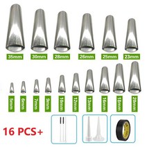 실리콘건 금속접착제 글루건심 실리콘노즐 16pcs 코킹 건 노즐 스테인레스 스틸 유리 접착제 실란트 실리콘, 한개옵션0
