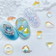 부띠끄코리아 AB크리 유리알 얼음스톤(19종) 네일재료, ①② 화살촉 5x8(10개입)