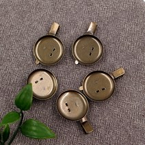 마미쏘잉/ 집게겸용 볼핀 브로치 5개 - 앤틱 4사이즈/ 브로치만들기/ 프랑스자수 퀼트 DIY, 46mm