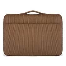 Kinmac 곰 패턴 360° 보호 방수 노트북 케이스 가방 슬리브 핸들 포함 LG 그램 16인치 및 15인치-15.6인치 노트북용, Corduroy Green