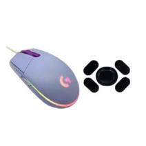 로지텍 G102 LIGHTSYNC 게이밍 마우스 + 마우스피트 세트 MU0054, 라일락+마우스피트