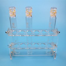 규격선택 조립식 시험관대 비색관 유리 원두 진열대 유리관, B-1 아크릴시험관대 50ml용x12구