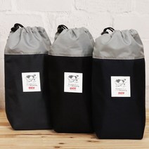시둥마켓 +[시둥마켓]+_ 소분보관용기 도시락주머니 냉장고용기함 파우치 냉장고정리, 벤더블유 보온보냉 주머니 중 휴대용보냉주머니 커피보관, 블랙