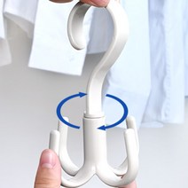 문어발 옷걸이 4발 네발 360도 회전 행거 회전 모자 벨트 메달 걸이