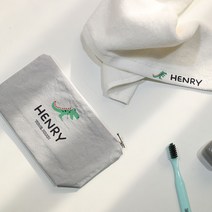 세맘스 주문제작 네임 수건파우치, 쁘띠파우치, 티라노