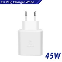 부하기 초고속 충전 EPTA845 삼성 갤럭시 S23 S22 S21 S20 노트 10 플러스 20 울트라 5G 45W 충전기, 없음, 4.45W EU Chargre