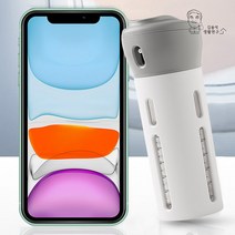 올인원 여행 캠핑 휴대 헬스장 샤워공병보틀 디스펜서 욕실용품 화장품 샴푸통, 색상/그레이