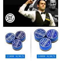 당구큐 다이 그립 공 큐대 당구책 ManDun 프로페셔널 멀티 레이어 가죽 바다 블루 당구 풀 큐 팁 11mm 14mm, 02 14MM-1pcs_02 M