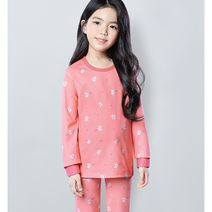 BYC 차일드림 아동 양면 상하 내복 잠옷 순면 따뜻한 실내복 CCF6056