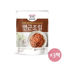 종가집 연근조림 180gx3팩, 3팩