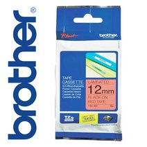 부라더 라벨테이프 부라더라벨테이프, 1개, TZe-431 [12mm 빨강/검정글씨]