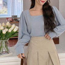 제이스타일 바디센 스퀘어 블라우스