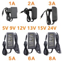 12V DC 전원 공급 장치 5V 6V 8V 9V 10V 13V 14V 15V 24V 1A 2A 3A 5A 6A 8A 변압기 AC 220V ~ 어댑터 LED 드라이버, 8A_10V | EU Plug