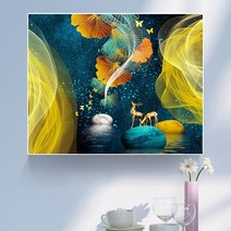 꽃그림액자 모던심플 계량기박스 장식그림 펀칭불필요 시계를 지니다 스위치 스위치케이스 걸이식그림 약한전류 소스 박스 가리기 그림, C07-5060수납 세로 높이 40 가로폭 50왼쪽 미