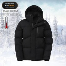 미라클 AIRVOUL 숏패딩 SMR 블랙