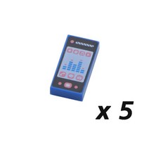 중국레고 호환 도시 MOC 벽돌 부품 빌딩 블록 장교 가구 액세서리 키트 DIY 완구 노트북 컴퓨터 컵 전화 가, 03 5pcs  music phone