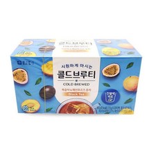 담터 콜드브루티 찬물에 시원하게 마시는 음료 아이스티 복숭아아이스티 음료수 마실것, 복숭아패션후르츠
