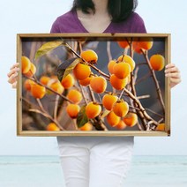 ts528-우드프레임액자_금전운높여주는감나무(대형), 1.이미지
