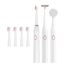 전동칫솔 연모 6단 성인 커플세트 초음파 진동 전동칫솔, 흰색, 영문판