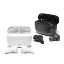 JBL 삼성공식파트너 JBL WAVE200 TWS 완전무선 블루투스 이어폰, 블랙 BLK