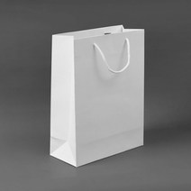 화이트 세로형 무지 쇼핑백 25x33cm 선물용 종이가방