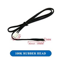 온도센서 40cm 에어컨 온도 센서 5K 10K 15K 20K 50K 100K 튜브 고무 헤드 구리 1 개입, [12] 100K copper head