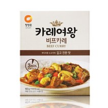 청정원 카레여왕 비프160gX10, 단품