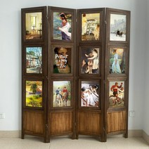 공간분리 파티션 사무실 병풍 대형 바퀴달린 가정용, A.월넛