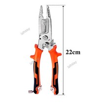 케이블스트리퍼 핸드 크림핑 듀티 커터 도구 인 와이어 케이블 스트리퍼 10 1 다기능 터미널 헤비 플라이어, 01 주황색