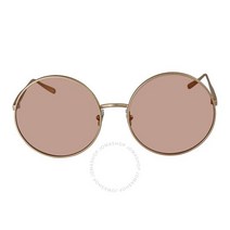 Alaia 알라이아 Azzedine 브라운 라운드 여성 선글라스 AA0015S-003 60