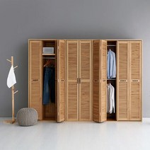 갤러리 옷장 2/3/4/6문 여닫이 폴딩도어 장롱 키큰장 행거 옷걸이 신혼 장농, 옷장 6문 캄포어베니어, 상세페이지 참조7