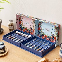 보니타하우스 블루밍가든 케익포크/티스푼 6P세트 2종 택1, 케익포크 6P세트