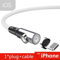 아이폰 고속충전기 마그네틱 케이블 c형 안드로이드 USB 고속 코드 삼성 Ess, 04 Silver For iPhon, 01 1M
