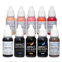 임팩트색소 반영구 색소 수지색소 반영구머신색소 아이라인 아이브로우 립 헤어라인 SMP 두피 15ml, 컬러링솔루션