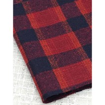 울선염 천 메리레드 체크원단