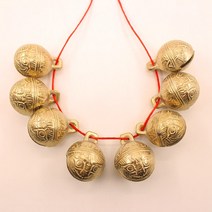무당방울 무속인용품 신내림 신굿 용 호랑이, 4.1cm 사자 머리 방울 1개