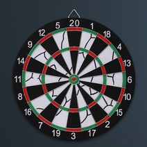 다트게임기 다트판 보드게임 다트 양면 40CM