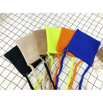 6컬러 깔끔 무지 뜨개 사각 크로스백 데일리룩 직장인코디 가방스타일링 수납력 핸드백 여친룩 보부상