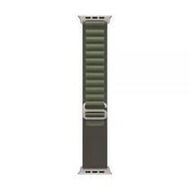 (매장정품 당일배송) Apple 애플 워치 밴드 49mm 스타라이트 알파인 루프 - Medium (44/45mm 호환) MQE63FE/A, 그린 알파인 루프