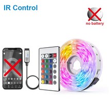 USB Led 스트립 빛 5050 RGB LED 조명 5V 블루투스 유연한 리본 다이오드 테이프 전화 앱 제어 백라이트, 02 IR Control_01 1M