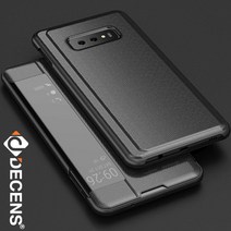 [데켄스] 갤럭시S10E케이스 레더 클리어 뷰 케이스 M596