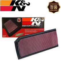 K&N 33-2888 반영구적 순정형 튜닝 흡기 에어필터 폭스바겐 시로코 2.0 가솔린 270마력, 1개입