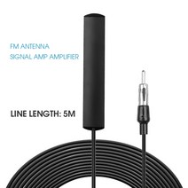 자동차 안테나 샤크안테나 dmb 후방카메라 네비게이션 새로운 방수 fm 라디오 5m 길이 증폭 슈퍼 슬림 숨겨진 마운트 유리 화면 지붕 플라스틱, 없음