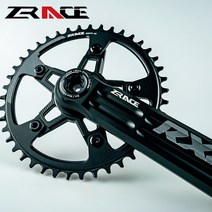 가성비 자전거 로드 바이크 크랭크 세트 하단 브래킷이 있는 단일 스프로킷 44T 체인링, 165mm+38T+BB92