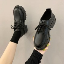 하이틴 교복 프레피룩 어울리는 키높이 여성 로퍼 / 옥스퍼드 유니폼 정장